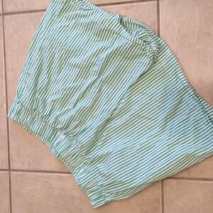 Alex Marie x Brrr° Layla Green Pin Stripe Pull On Shorts Size Small New